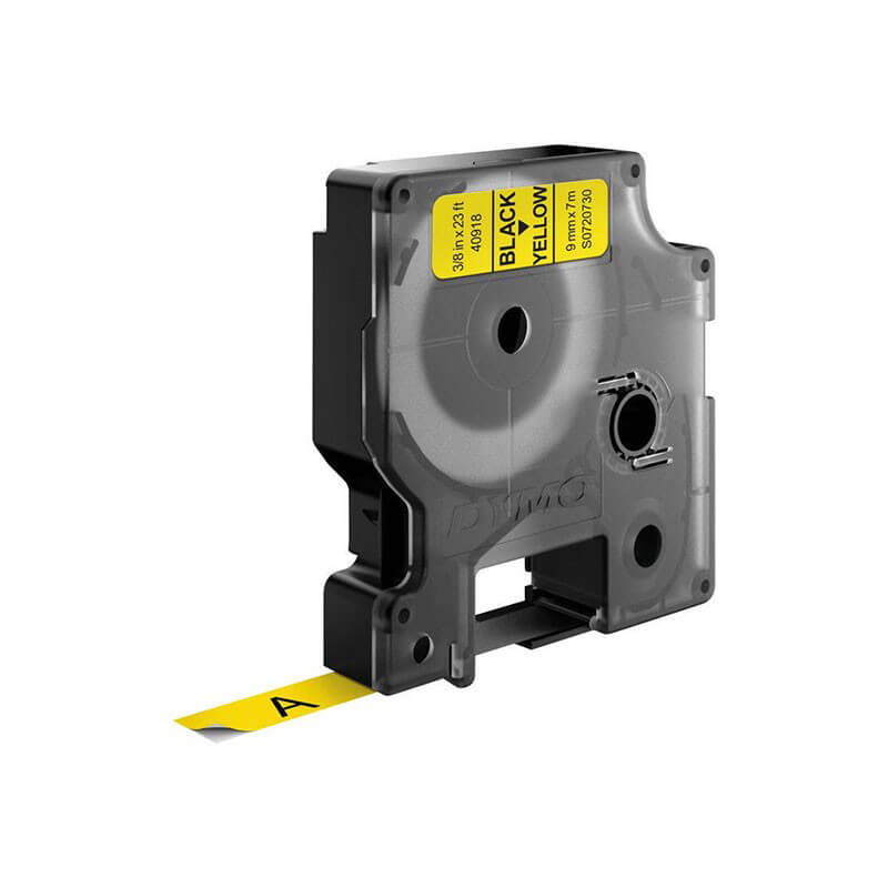 DYMO Ribbon S0720730 40918 9mm Black on Yellow