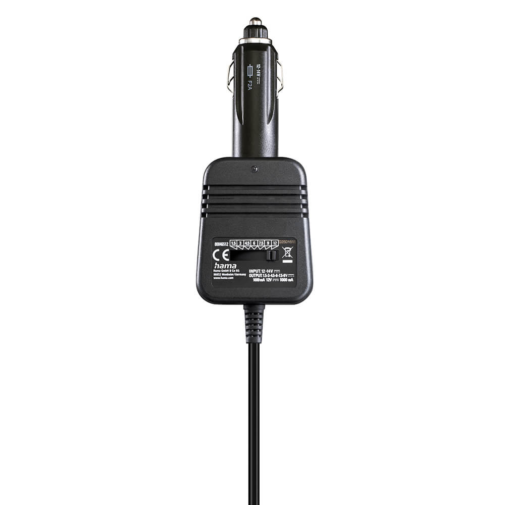 HAMA Power Supply Unit for Cars 1000mA 12W Max 12V Stab.