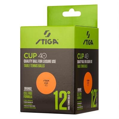 Table Tennis Ball Cup 12-Pack ABS Oransje