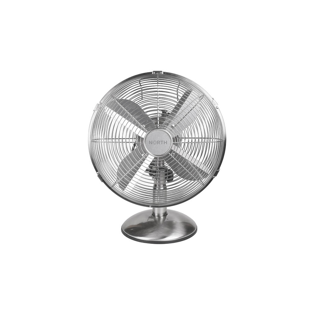 Desk Fan 30cm Satin Chrome