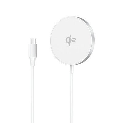 Wireless Charger Qi2 Fast Charging 15W Silver/Aluminum