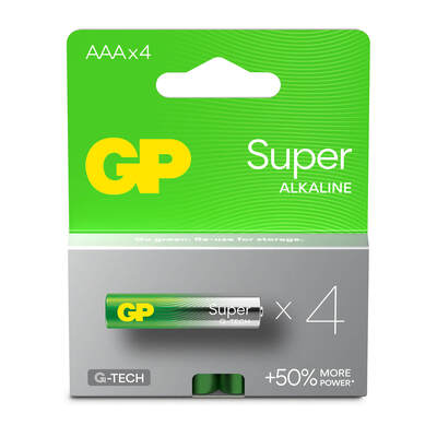 Batteri Super Alkaline AAA LR03 4-Pack