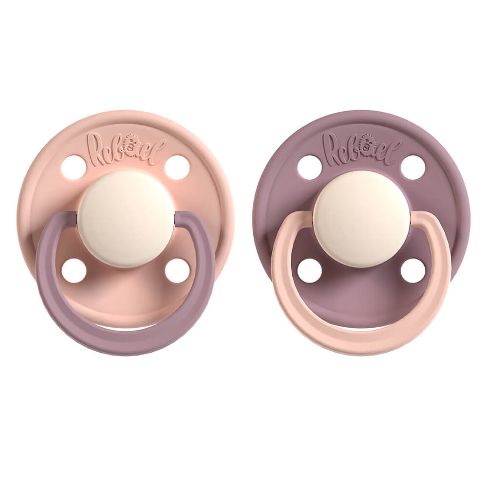 REBAEL Pacifier Singel Size 1 Tornado Pearly Rhino-Misty Pearly Poodle