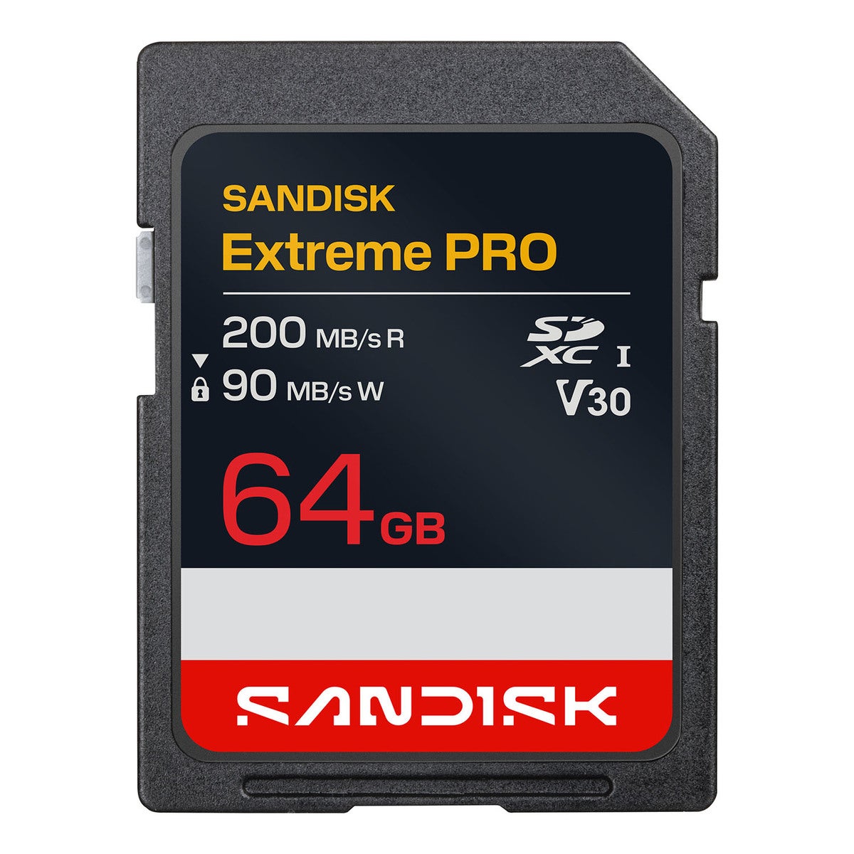 SD Extreme Pro 64GB 200/90MB/s C10 UHS U3 V30 RPD2