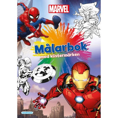 Målarbok med klistermärken