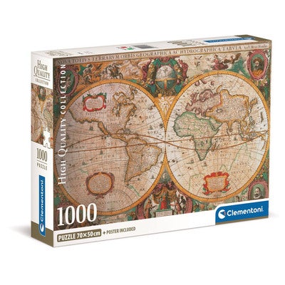 Puslespill 1000 Pcs CB High Quality Collection Old Map