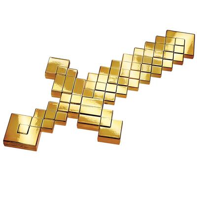 Minecraft Role Play Sword Anniversary Enchanted Iridescent Gold Metallic