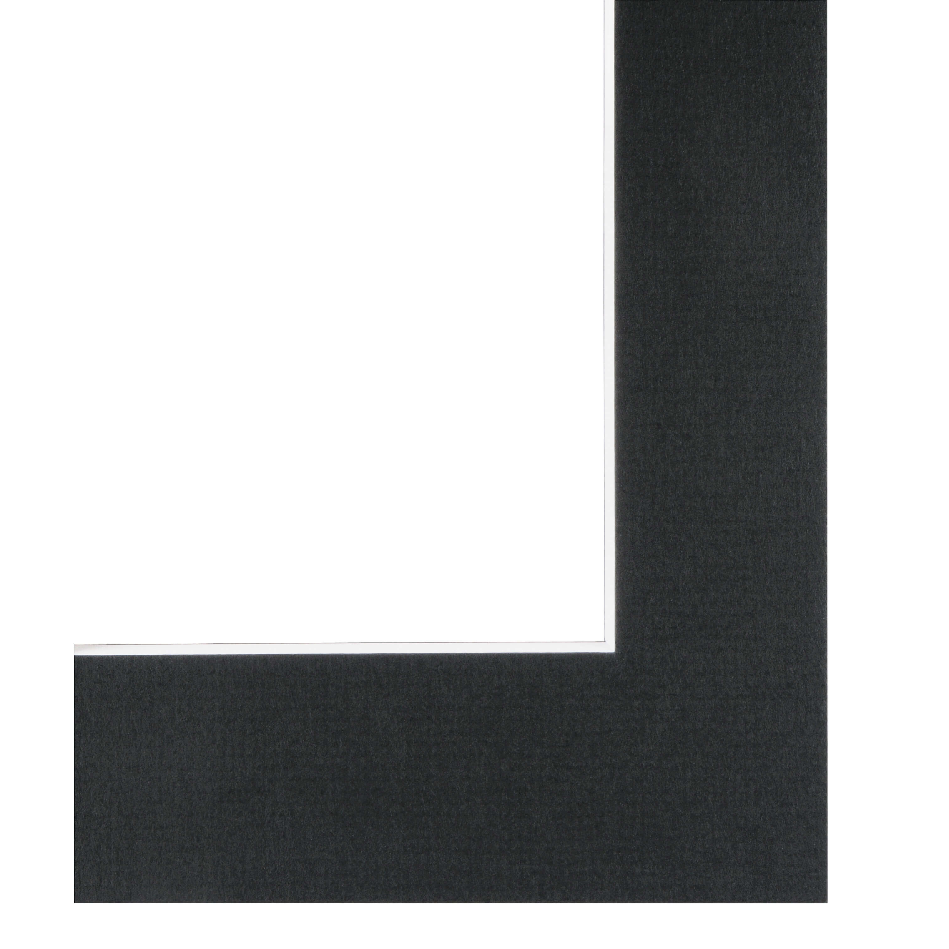 Premium Passepartout, Smooth Black, 30 x 45 cm