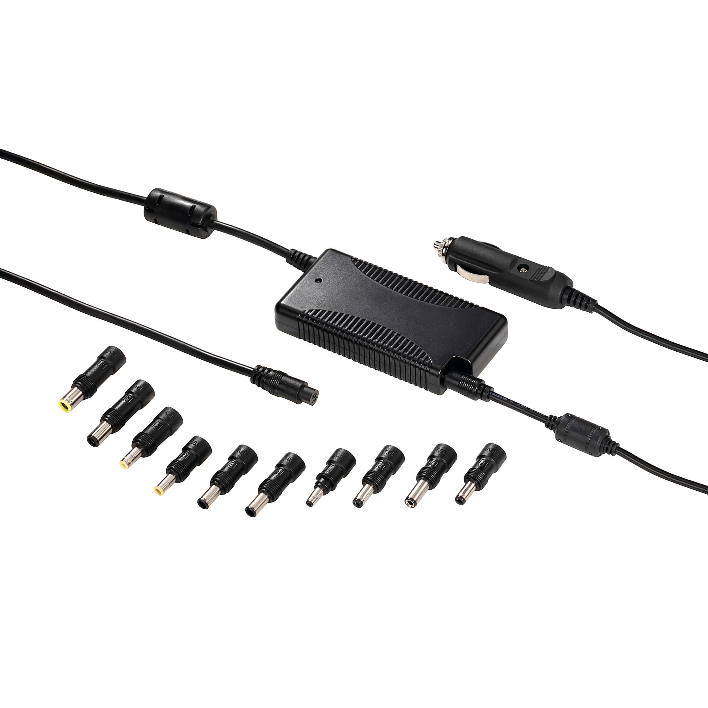 HAMA Autolaturi Notebook 15V-19V 90W USB sis 10 Adapt.