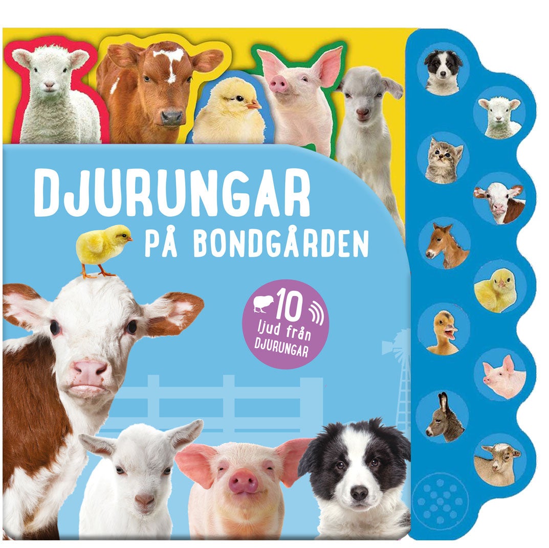 Djurungar på bondgården (med ljud)