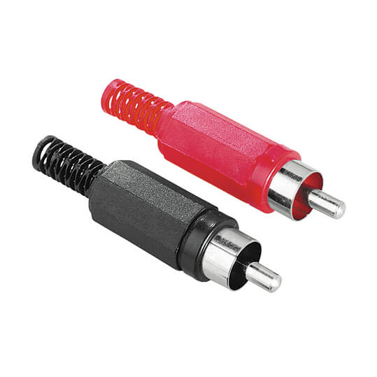 RCA Plug, solderable, 2 piece s