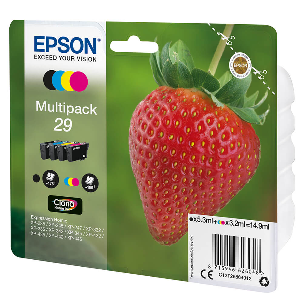 Ink C13T29864012 29 Multipack, Strawberry