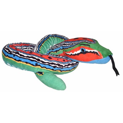 Plush Toy Snakes 137 cm Green Blue Red