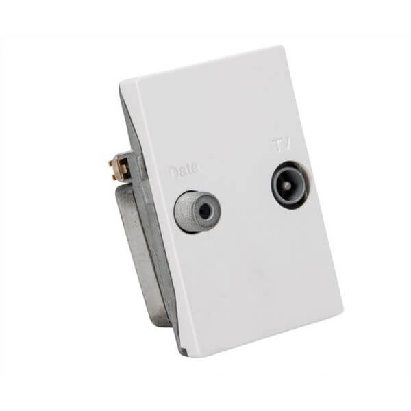 TRIAX Wall Outlet 2-way TD 241E White