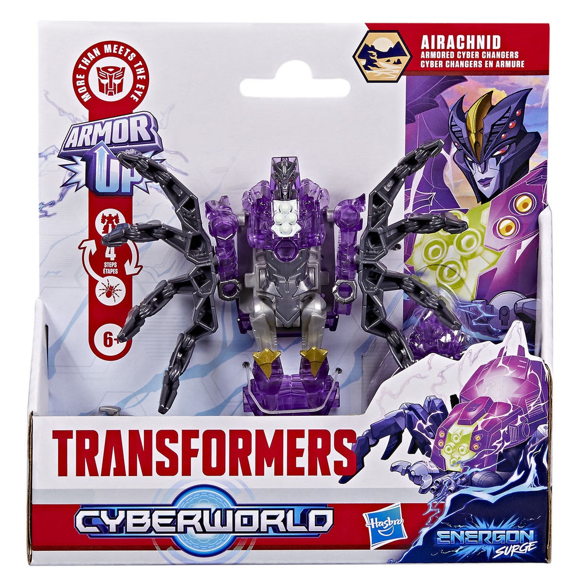 TRA Cyberworld 4in Armored Cyber changer Airachnid