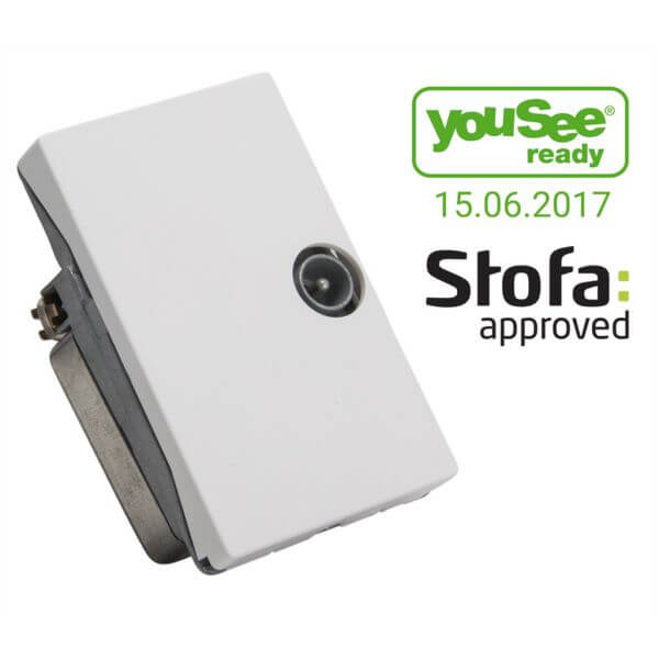 TRIAX Wall Outlet TD 101E White