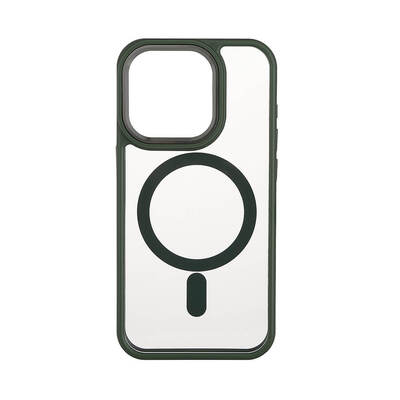 Mobilskal Bumper MagSeries Green & Clear - iPhone 15 Pro