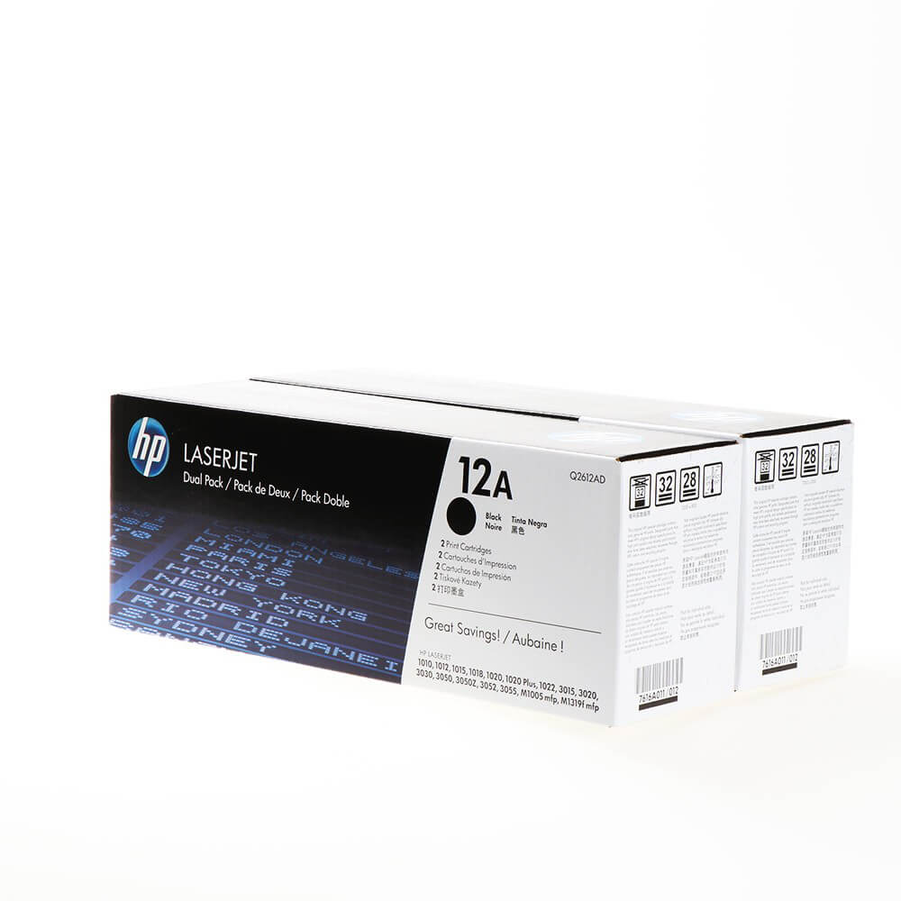 Toner Q2612AD 12A Musta 2-pack