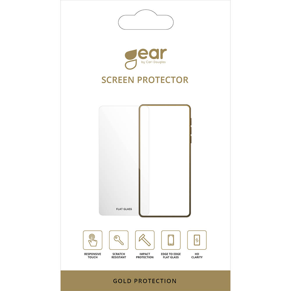 GEAR Glass Prot. Flat Case Friendly 2.5D GOLD Samsung A52 LTE/A52 5G/A52S 5G