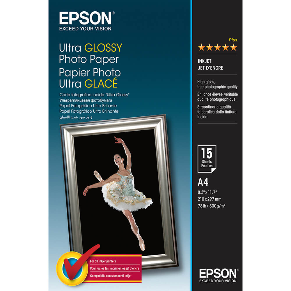 A4 Ultra Glossy Photo Paper A4 - 15 Sheets