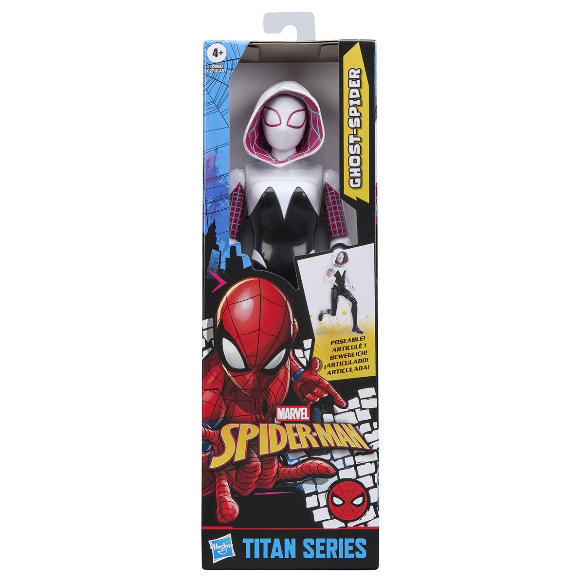 MARVEL Spider-Man 11.5in Figure Ghost Spider Titan Hero