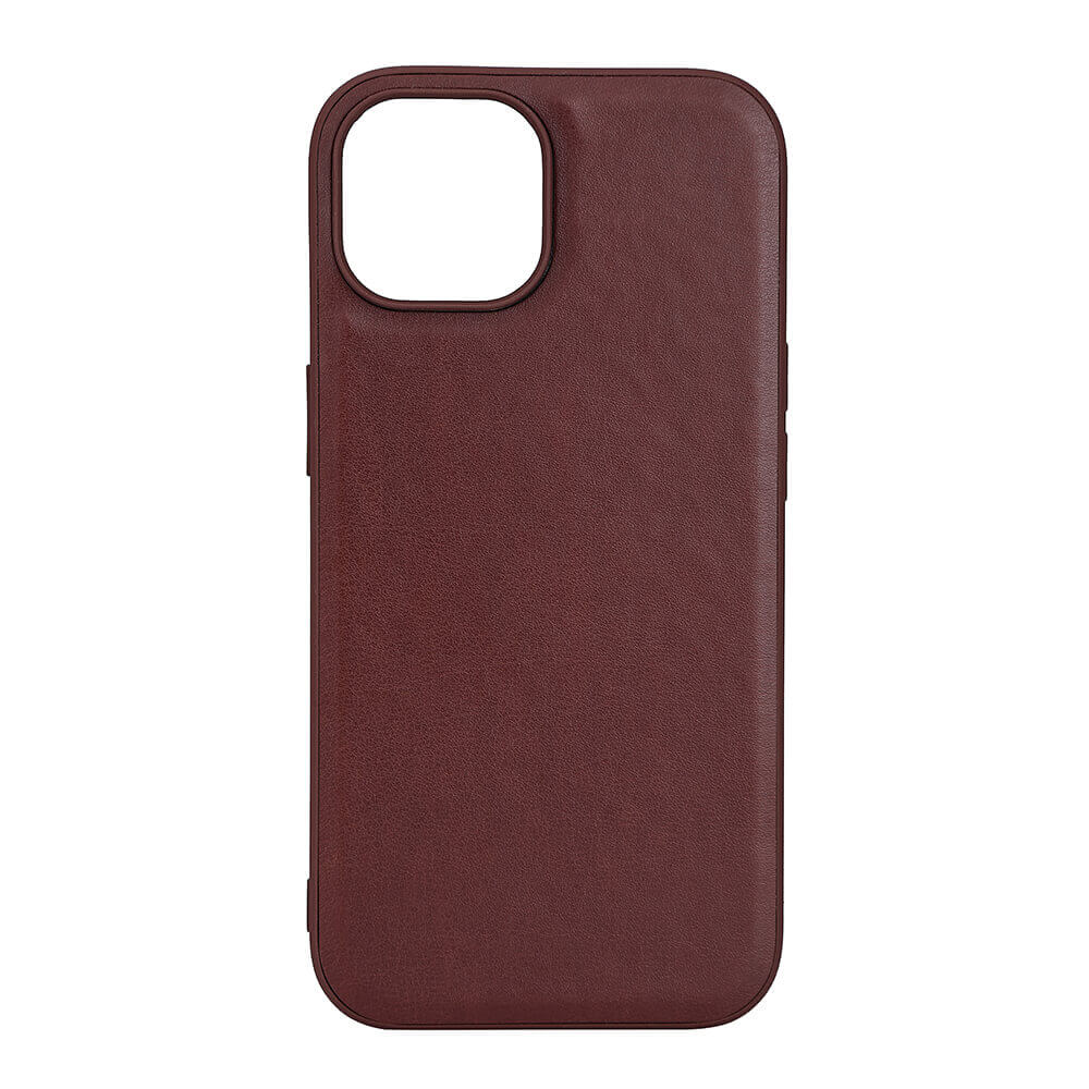 BUFFALO Back cover PU MagSeries iPhone 15 Brown