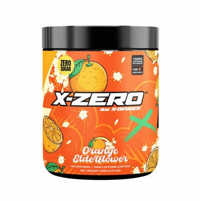 Energidryckspulver X-Zero 160 gram Orange Elderflower