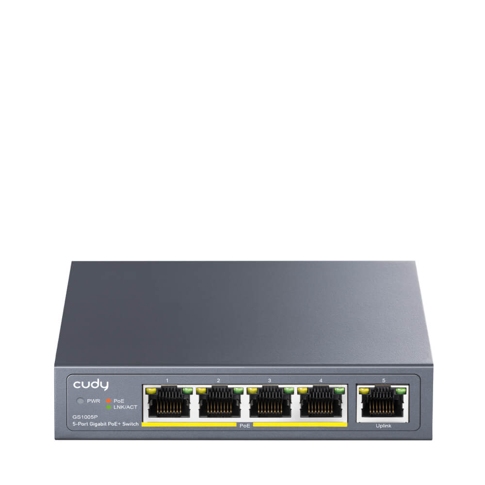 Switch GS1005P 5-port Gigabit PoE+ 60W