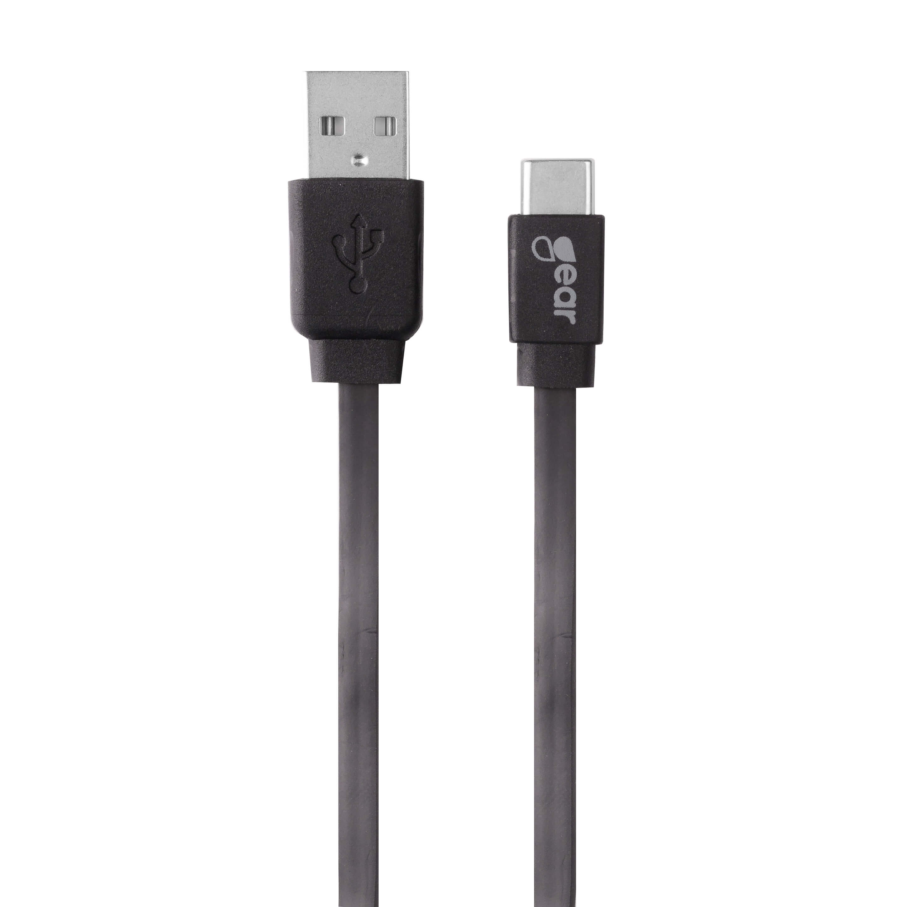 Charger 12V 2xUSB 2,4A Black USB-C Cable 1m gen2
