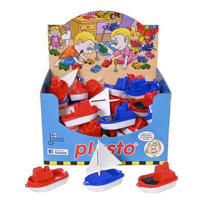 PLASTO Plastbåt 11cm -Asst färger 11 cm