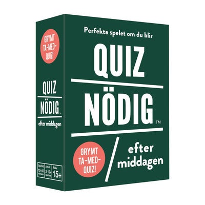 Peli QuizNödig - Efter Middagen (SE)