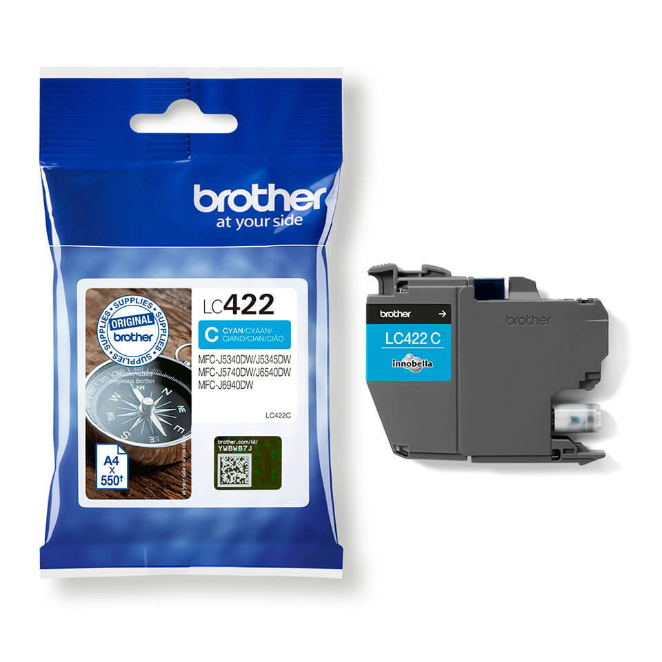 BROTHER Ink LC422C LC-422 Cyan