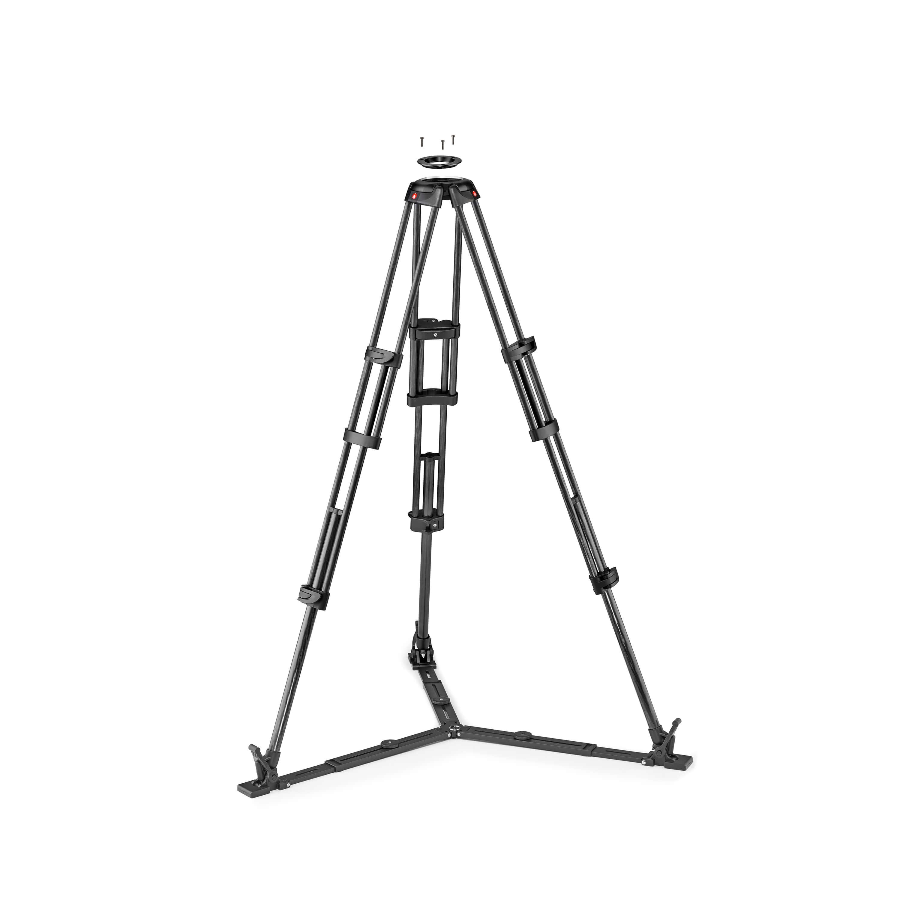 MANFROTTO Stativ Video TWIN GC Golvspridare Kolfiber