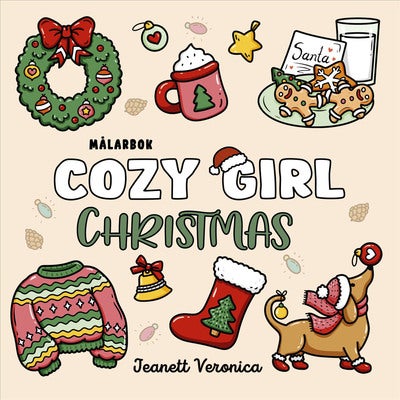 Målarbok: Cozy Girl Christmas