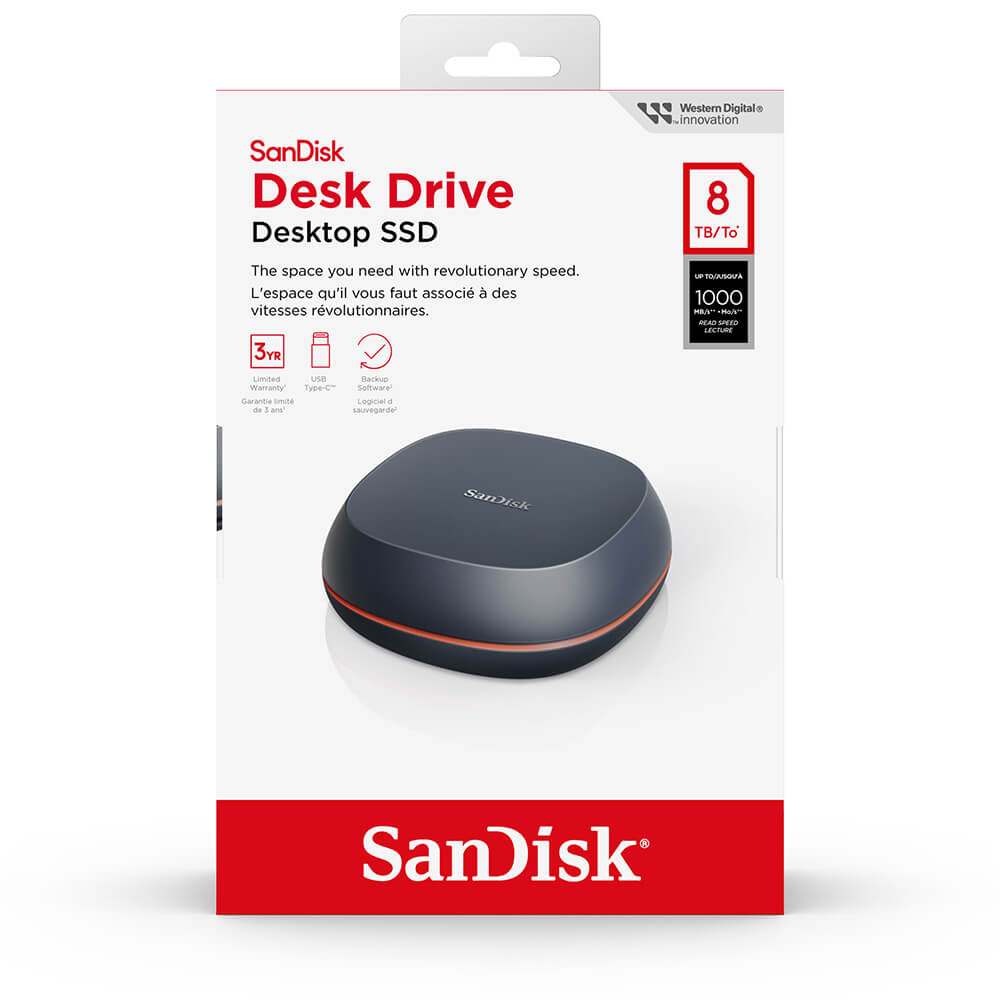 Desk Drive 8TB USB Type-C External SSD up to 1000MB/s Tura