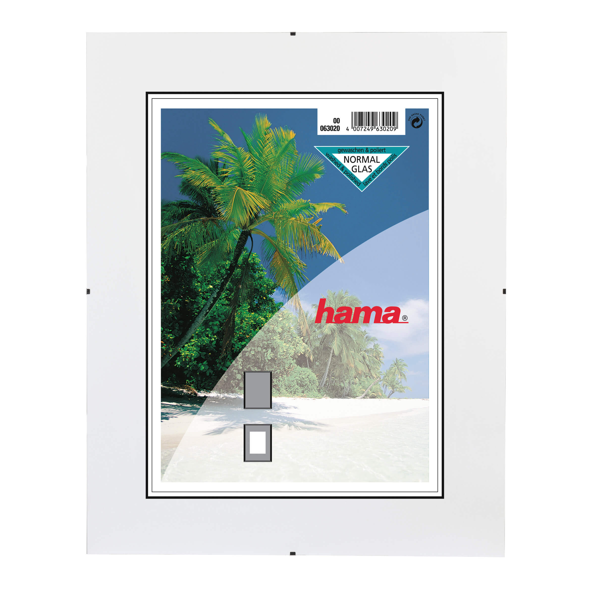HAMA Clip-Fix Frameless Picture Ho lder, normal glass, 21 x 29.7 