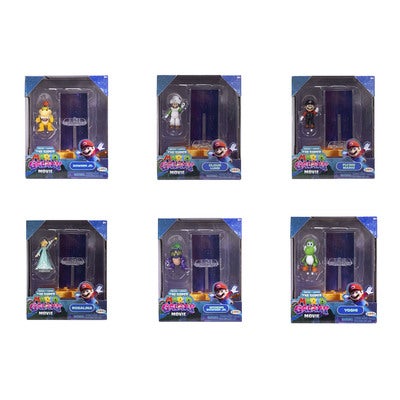 NTND Mario Galaxy Movie 1.5in Figure w/ Accy -Asst W2 CDU