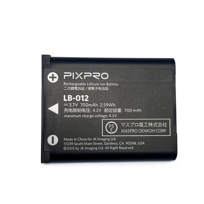 Akku För Pixpro Fz53-F55 Lb-012 3.7v/700mah