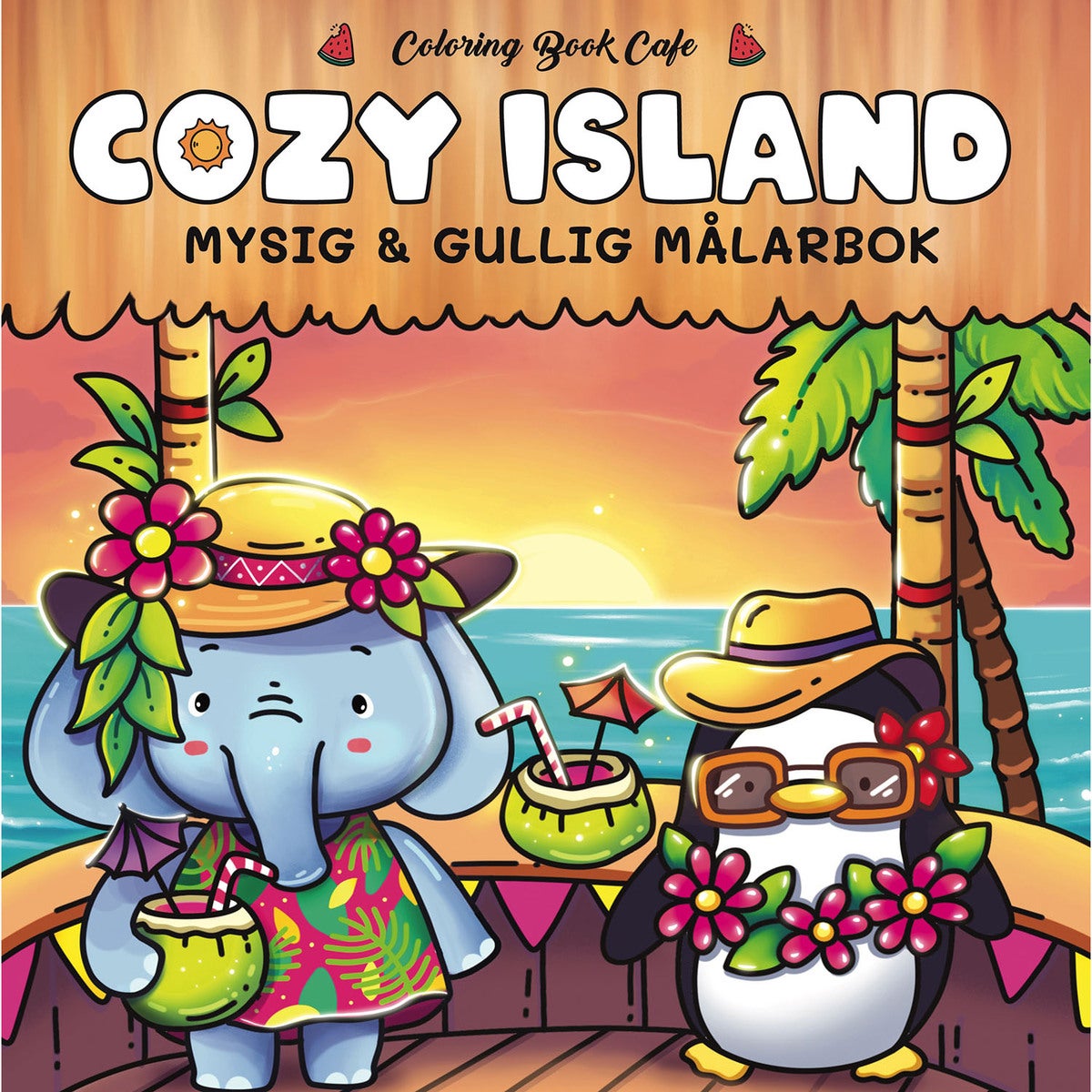 Målarbok: Cozy Islands
