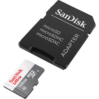  Ultra microSDXC 128GB SD Adap 100MB/s Class 10 UHS-I