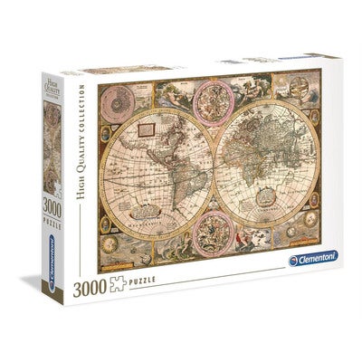Puslespill 3000 Pcs High Quality Collection Old Map