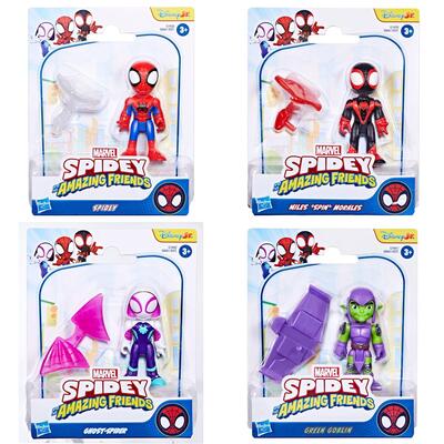 Spidey And His Amazing Friends 3 Inch Action Figures & Accessories (Assorteret)