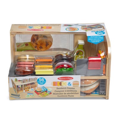 Puiset Leikkisetti Wooden Playset Slice and Stack Sandwich Counter