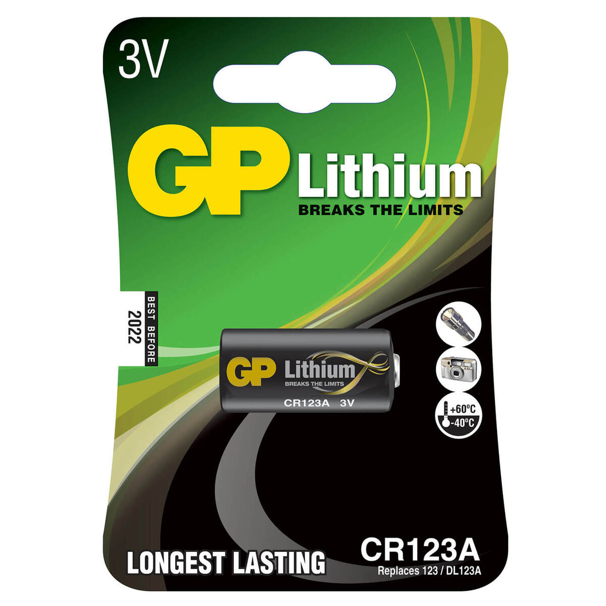 Battery Lithium Pro 123A 1-Pack