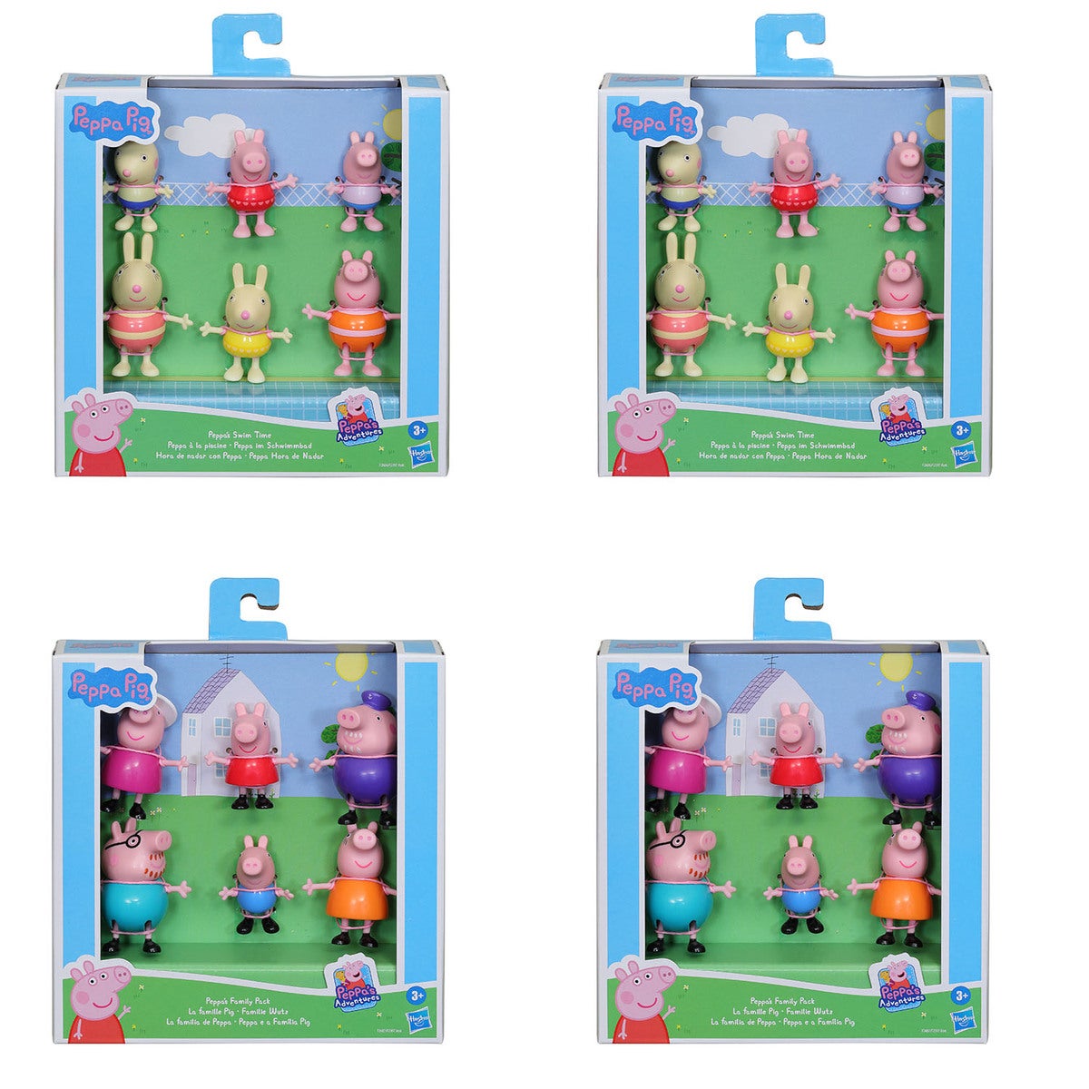 Peppa's Adventures Peppa's Family Figure 6-Pack (Assortert)