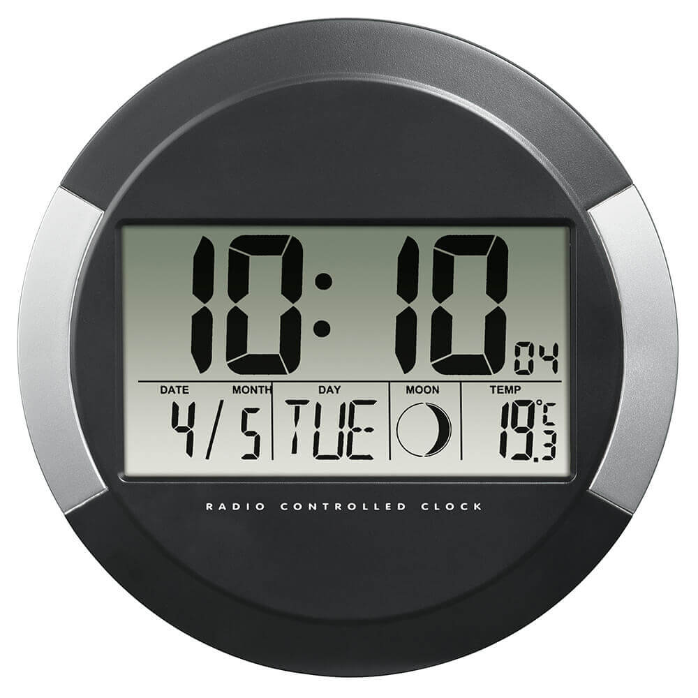 HAMA Radio Wall Clock Black