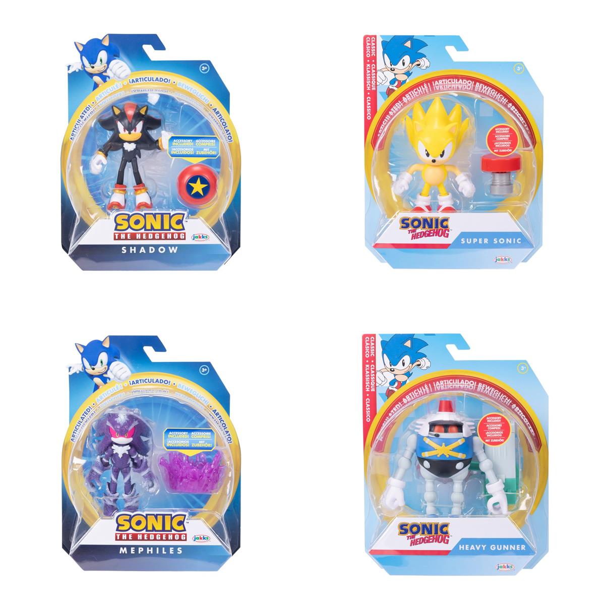 Sonic The Hedgehog 4 Inch Articulated Figure With Accessory (Assorted 15)