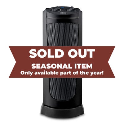 Keramisk Tornvärmare 2000W Svart