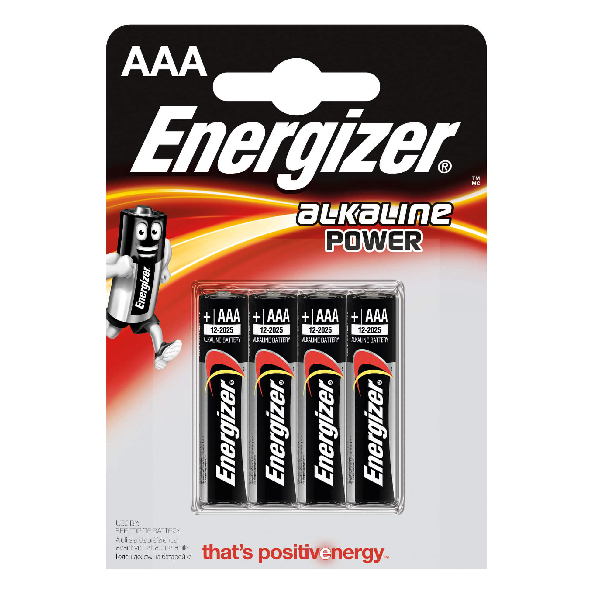 ENERGIZER Battery AAA/LR03 Alkaline Power 4-p.