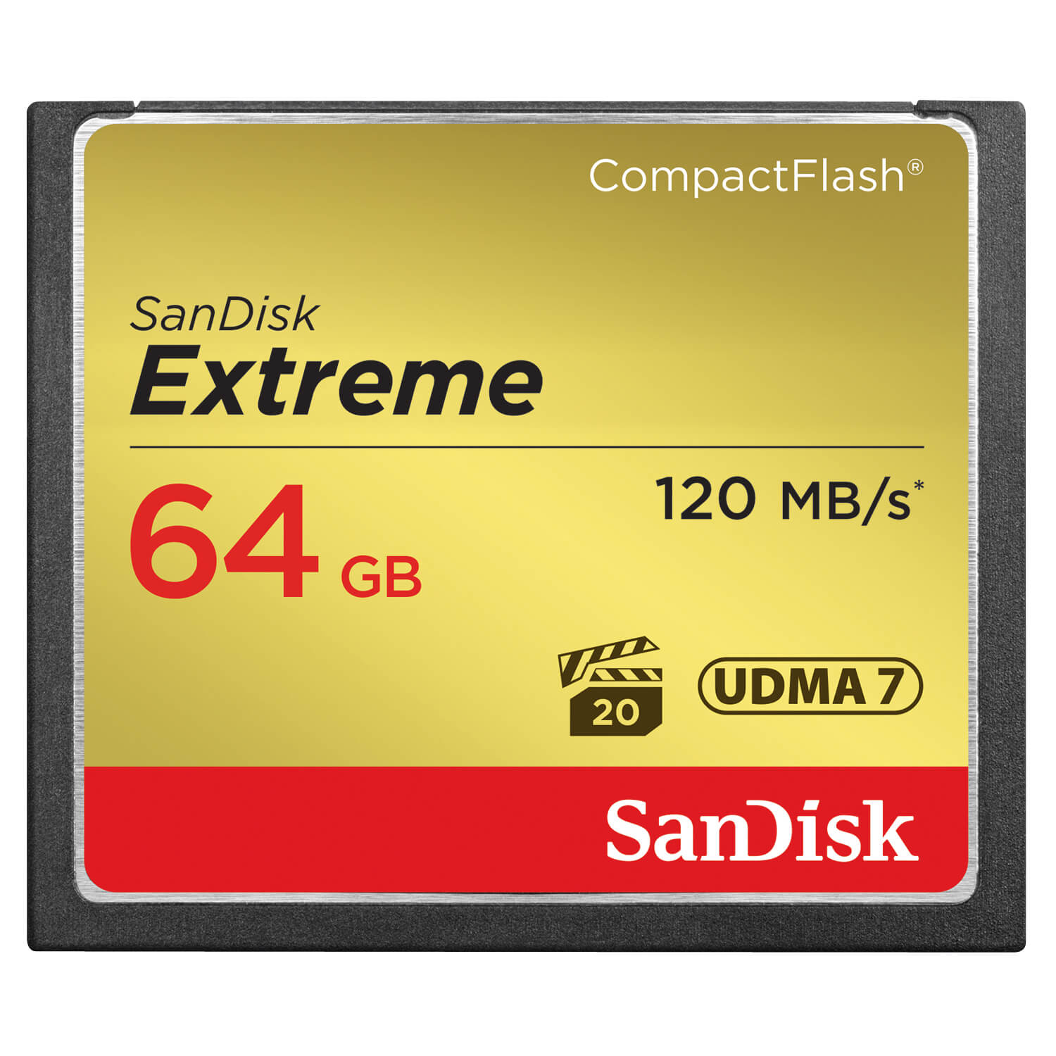 SANDISK Memorycard CF Extreme 64GB 120MB/s UDMA7